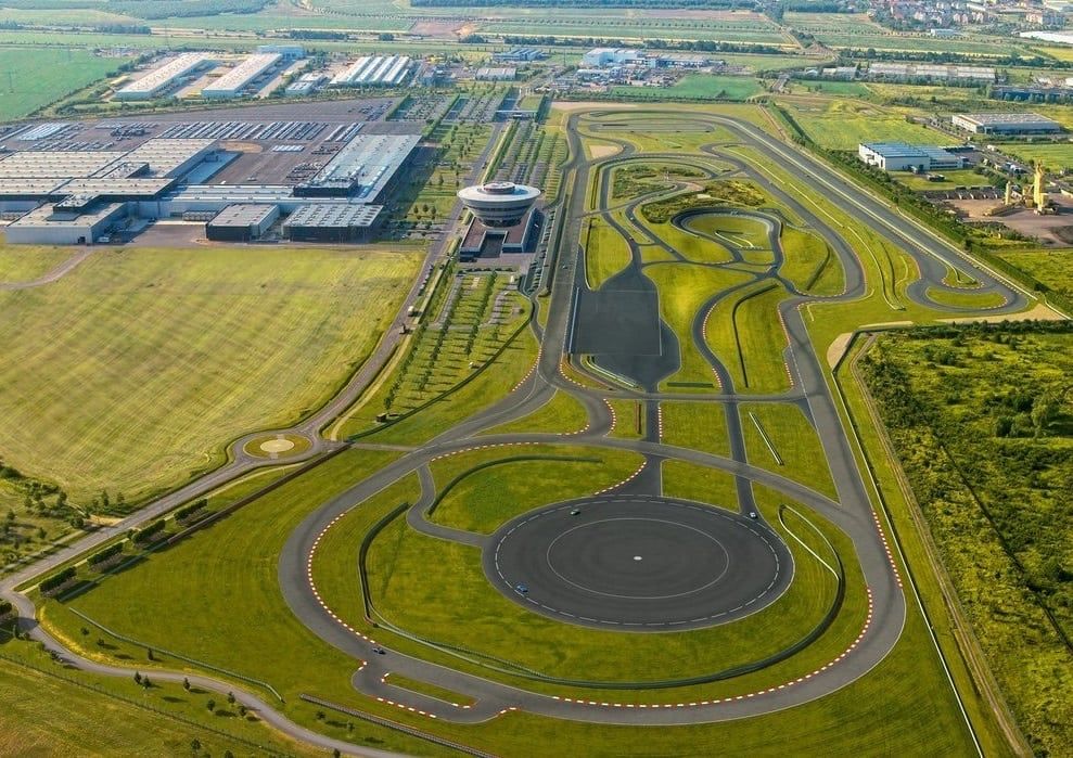 Porsche Leipzig test track used for OEM driver input and vehicle response testing